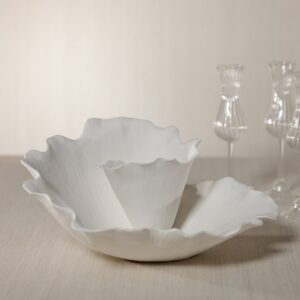 Handmade Ceramic Wave Centerpiece Bowl